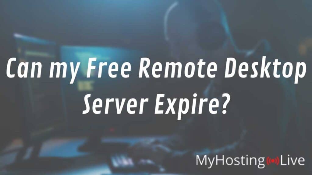 Can my free remote desktop server expire?