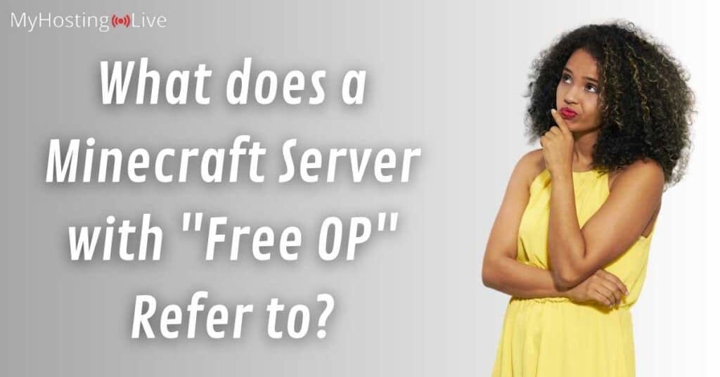 What does a Minecraft Server with "Free OP" Refer to?