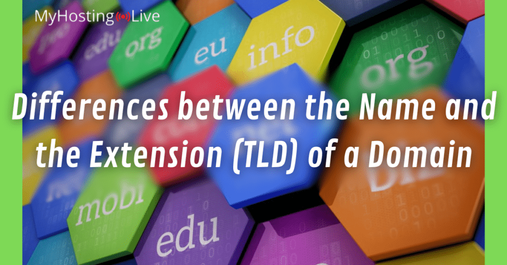 Differences between the Name and the Extension (TLD) of a Domain