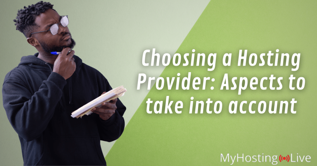 Choosing a Hosting Provider: Aspects to take into account